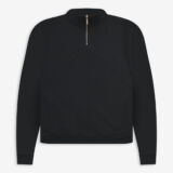 Rhude Quarter Zip Sweatshirt Black