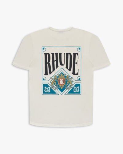 Rhude Card Logo Tee Shirt White